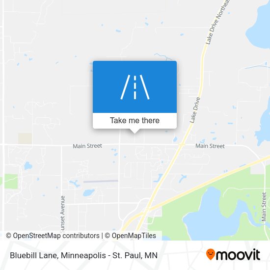 Bluebill Lane map