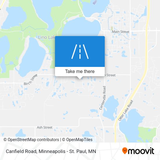 Canfield Road map