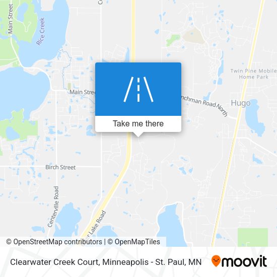 Clearwater Creek Court map