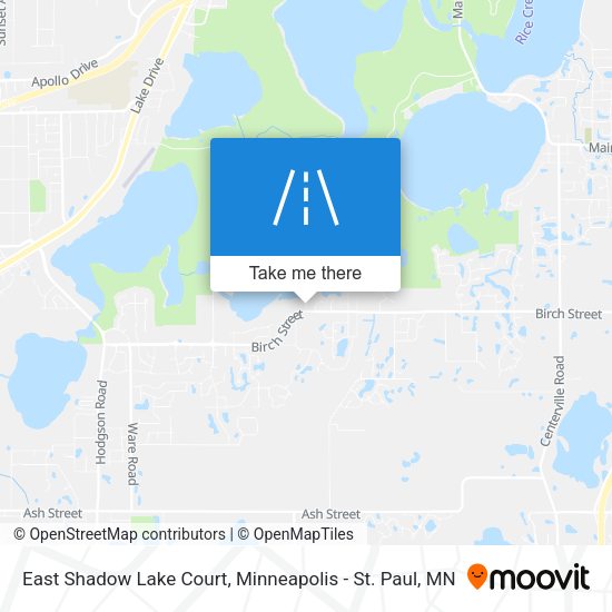 East Shadow Lake Court map