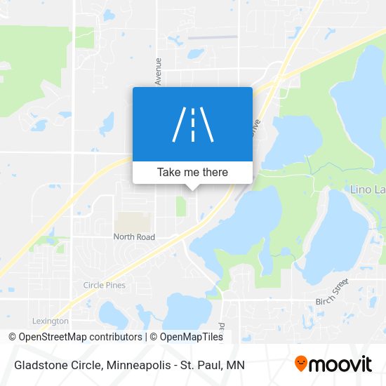 Gladstone Circle map