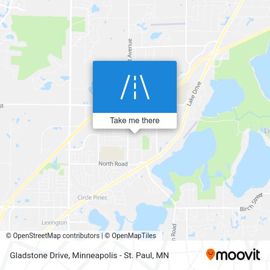 Gladstone Drive map