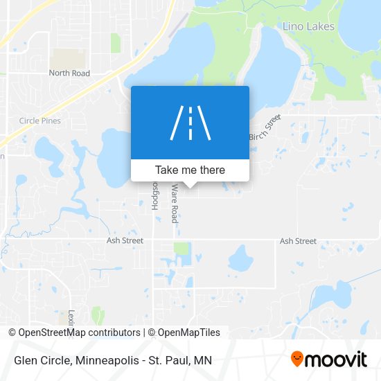 Glen Circle map