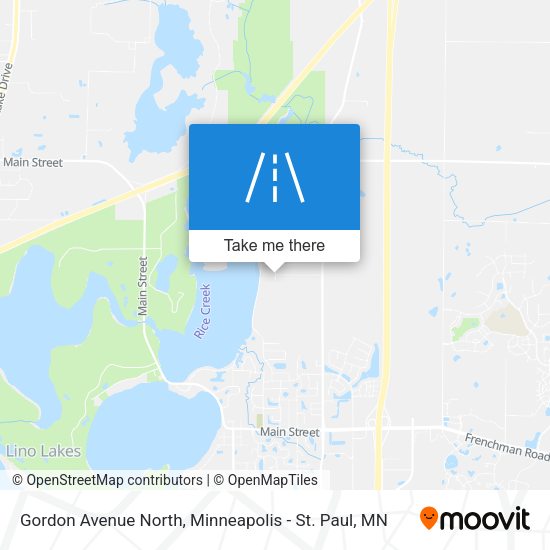 Gordon Avenue North map