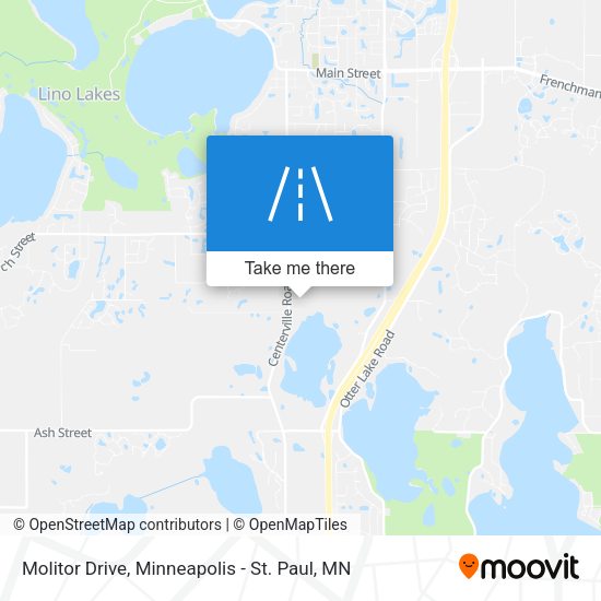Molitor Drive map