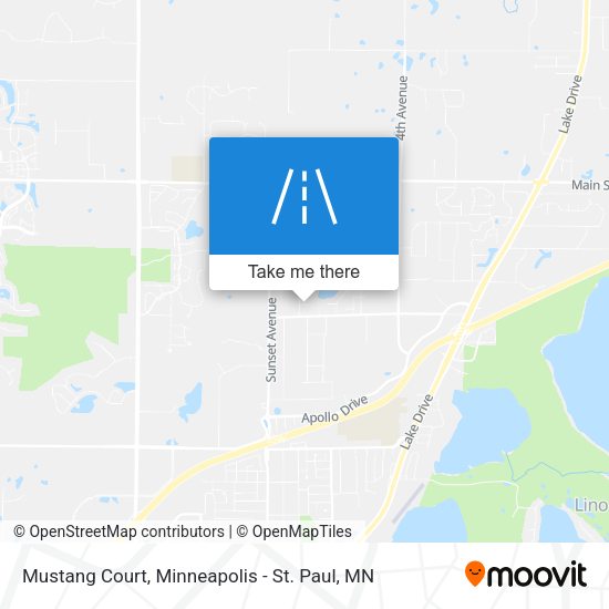 Mustang Court map