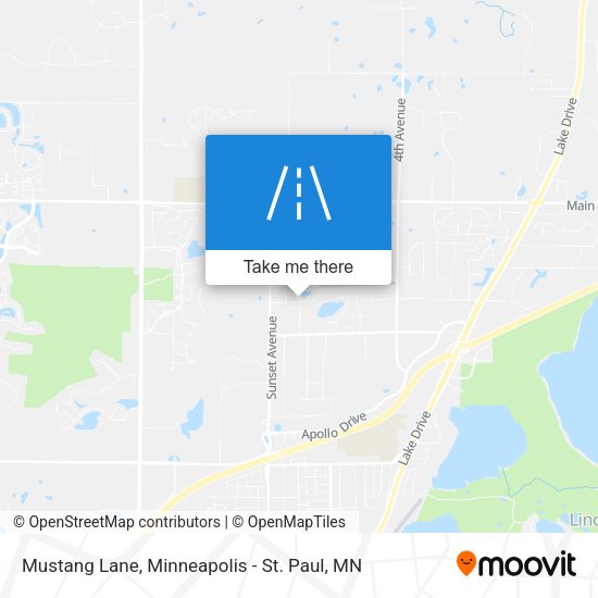 Mustang Lane map