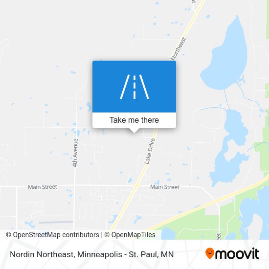 Nordin Northeast map
