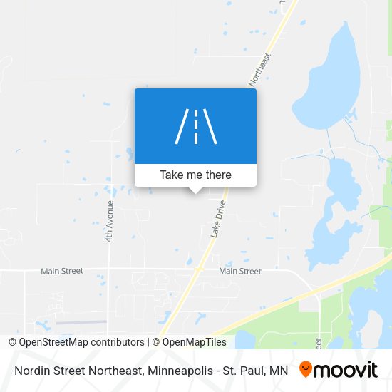 Nordin Street Northeast map