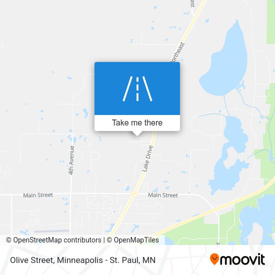 Olive Street map
