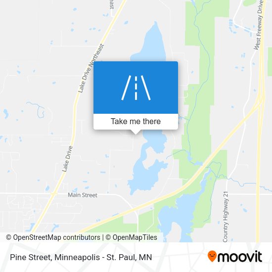 Pine Street map