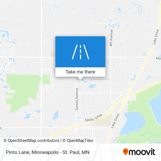 Pinto Lane map