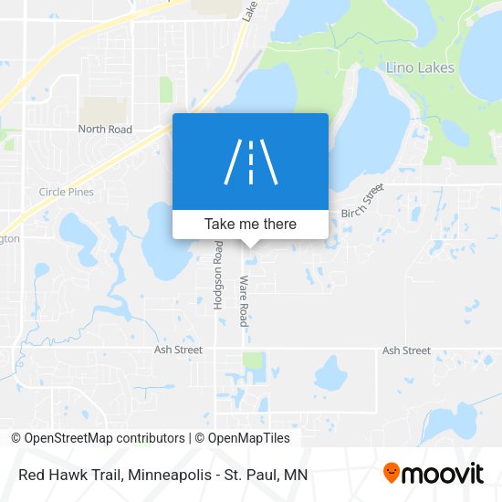 Red Hawk Trail map
