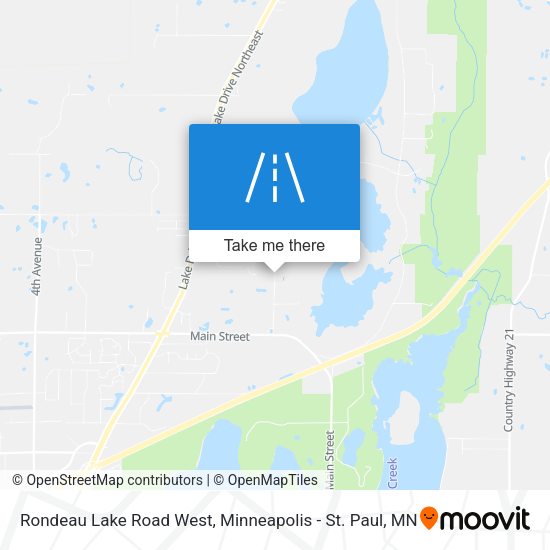 Rondeau Lake Road West map