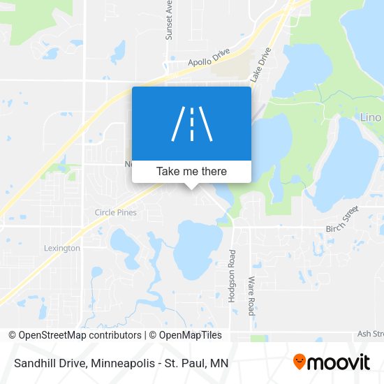 Sandhill Drive map