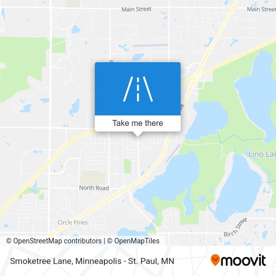 Smoketree Lane map