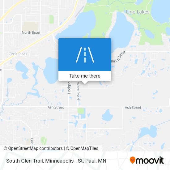South Glen Trail map