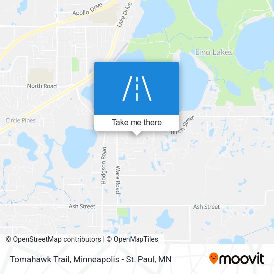 Mapa de Tomahawk Trail