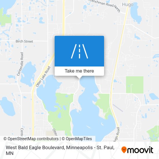 Mapa de West Bald Eagle Boulevard