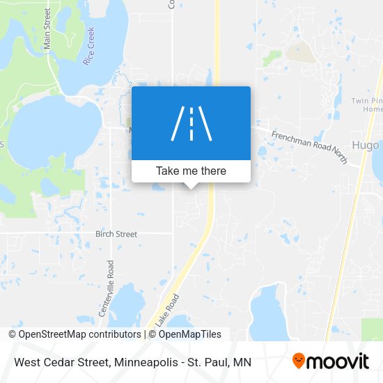 Mapa de West Cedar Street