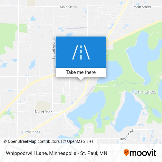 Whippoorwill Lane map