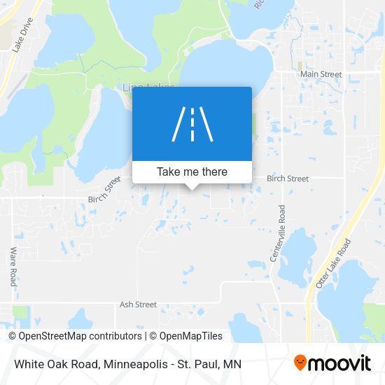 White Oak Road map