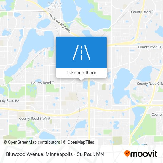 Bluwood Avenue map