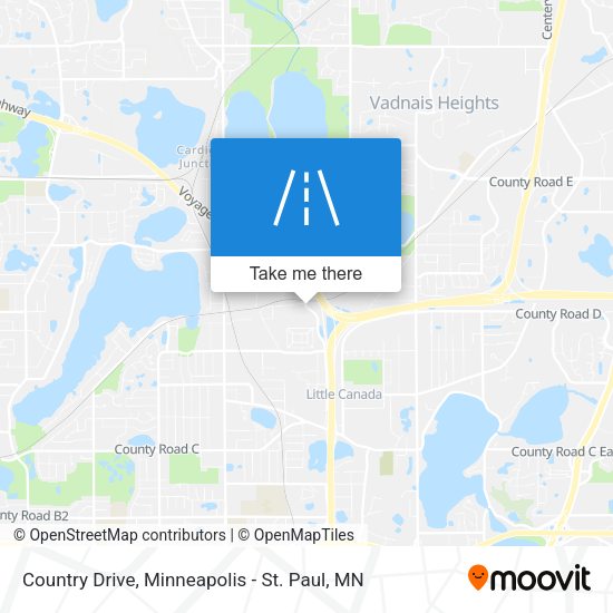 Country Drive map