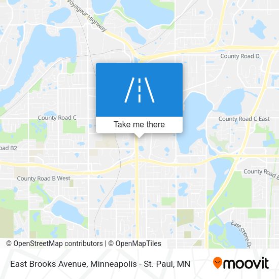 East Brooks Avenue map