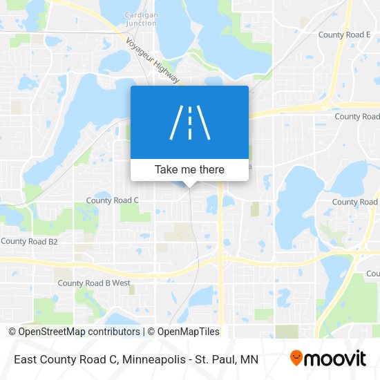 East County Road C map