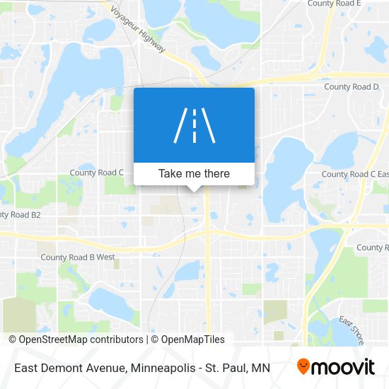 East Demont Avenue map