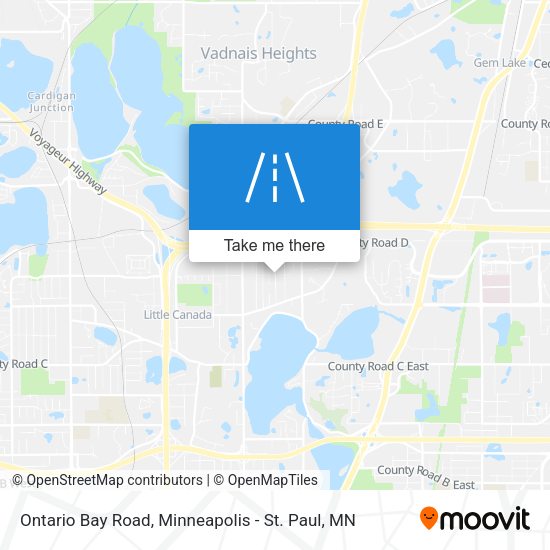 Mapa de Ontario Bay Road