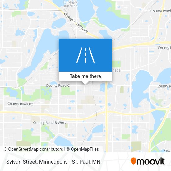 Sylvan Street map