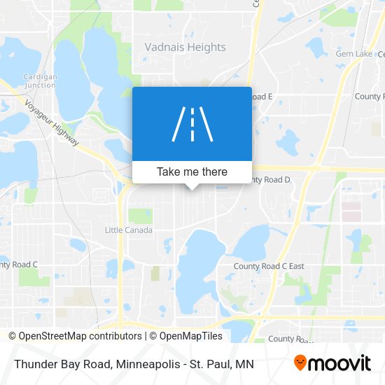 Mapa de Thunder Bay Road