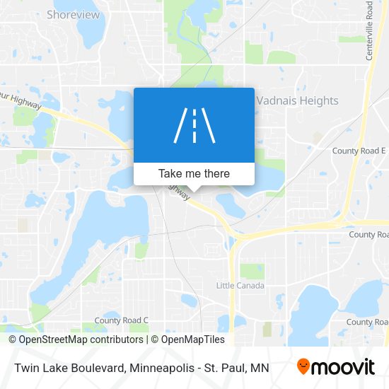 Mapa de Twin Lake Boulevard