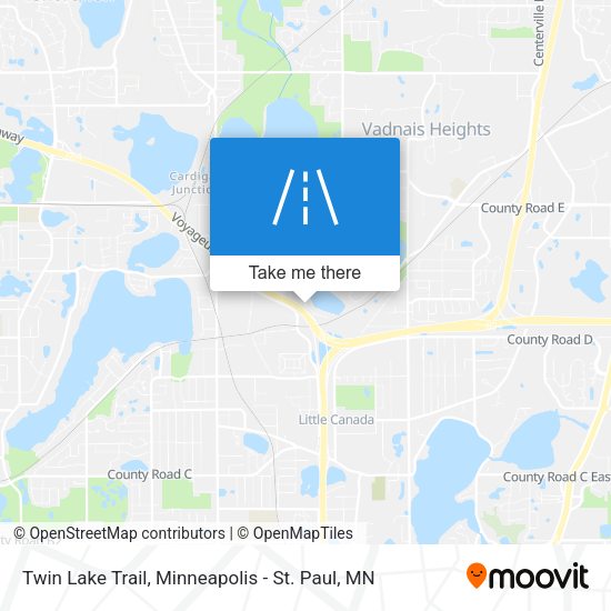 Twin Lake Trail map