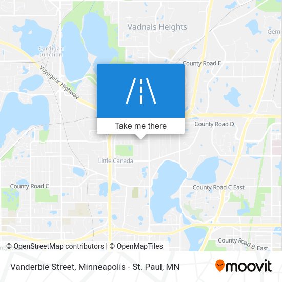 Mapa de Vanderbie Street