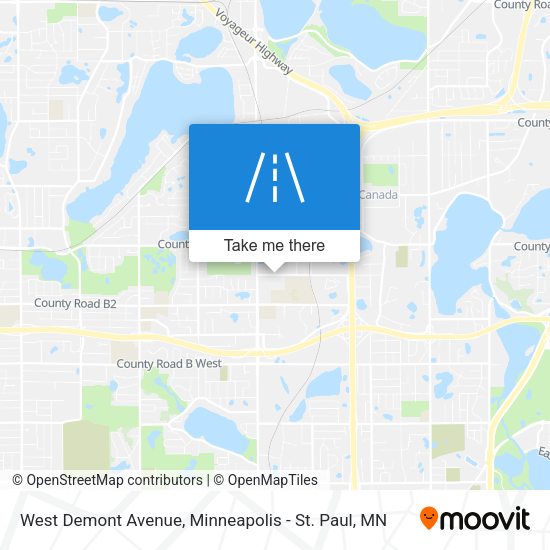 West Demont Avenue map