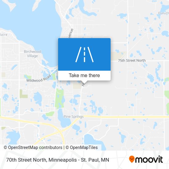 70th Street North map