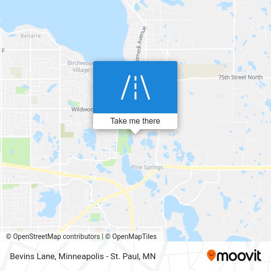 Bevins Lane map