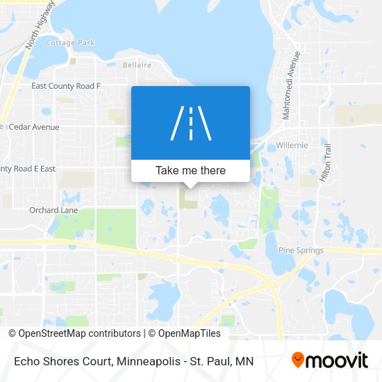Echo Shores Court map