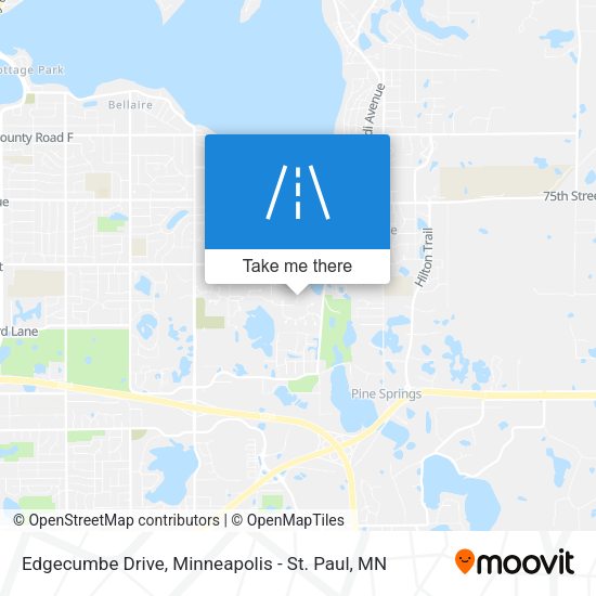Edgecumbe Drive map