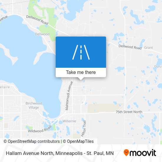 Mapa de Hallam Avenue North