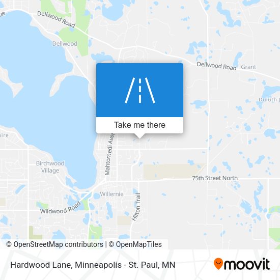 Hardwood Lane map