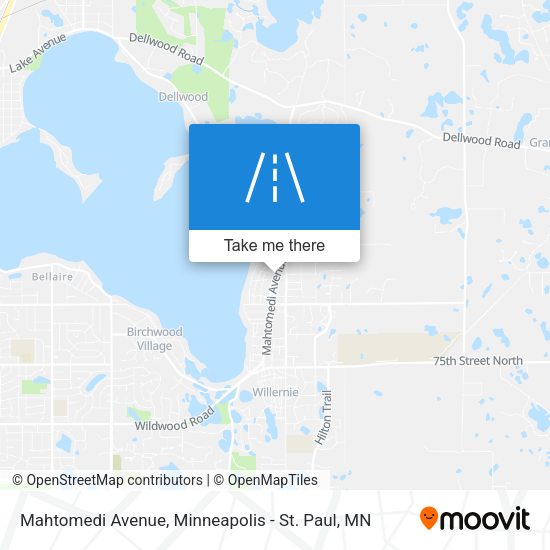 Mahtomedi Avenue map