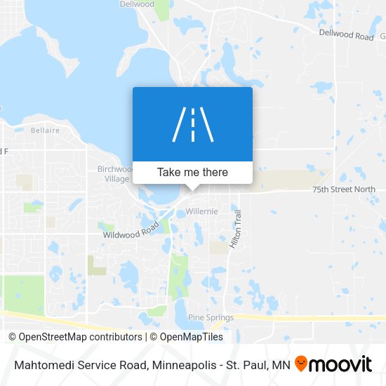 Mapa de Mahtomedi Service Road