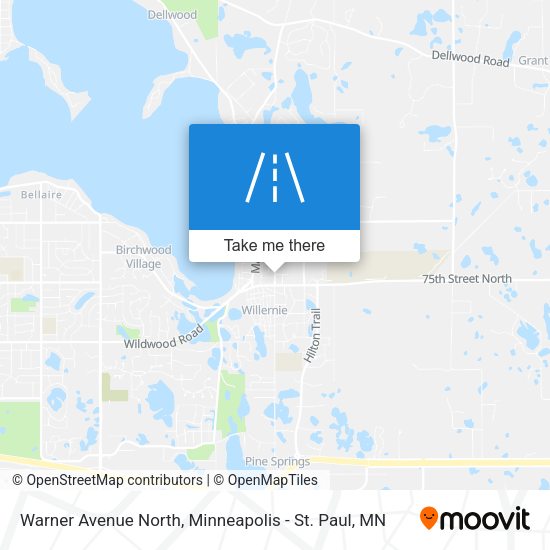 Mapa de Warner Avenue North