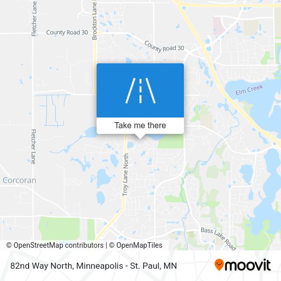 82nd Way North map