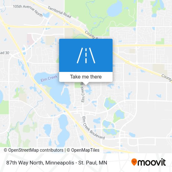 87th Way North map
