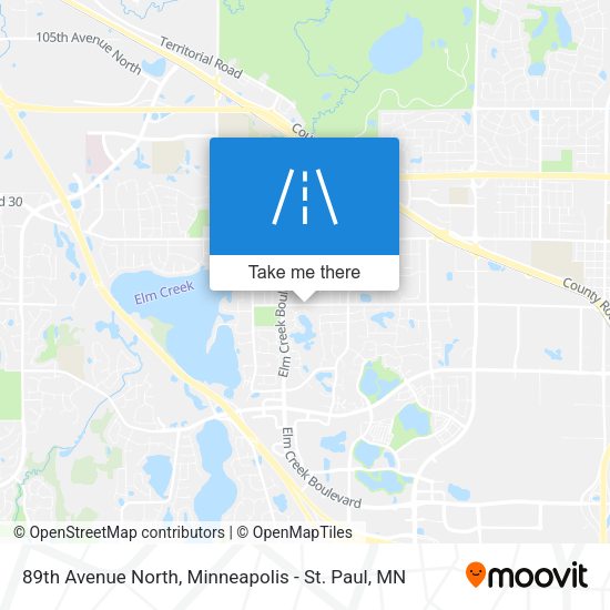 89th Avenue North map